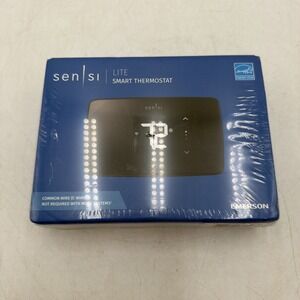 Emerson Sensi Lite ST25 Smart Thermostat Wi-Fi Alexa Google Black New SEALED